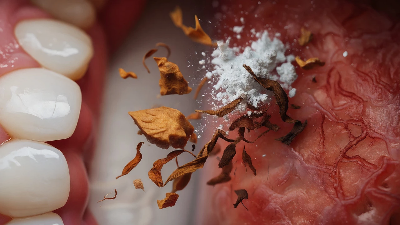 Macro view of betel quid ingredients and oral health effects